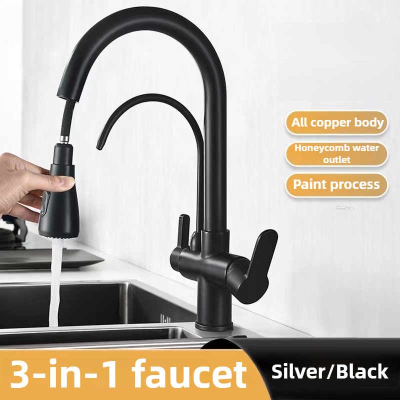 Commercial Kitchen Faucet - Robinet de cuisine commercial avec pulvérisateur