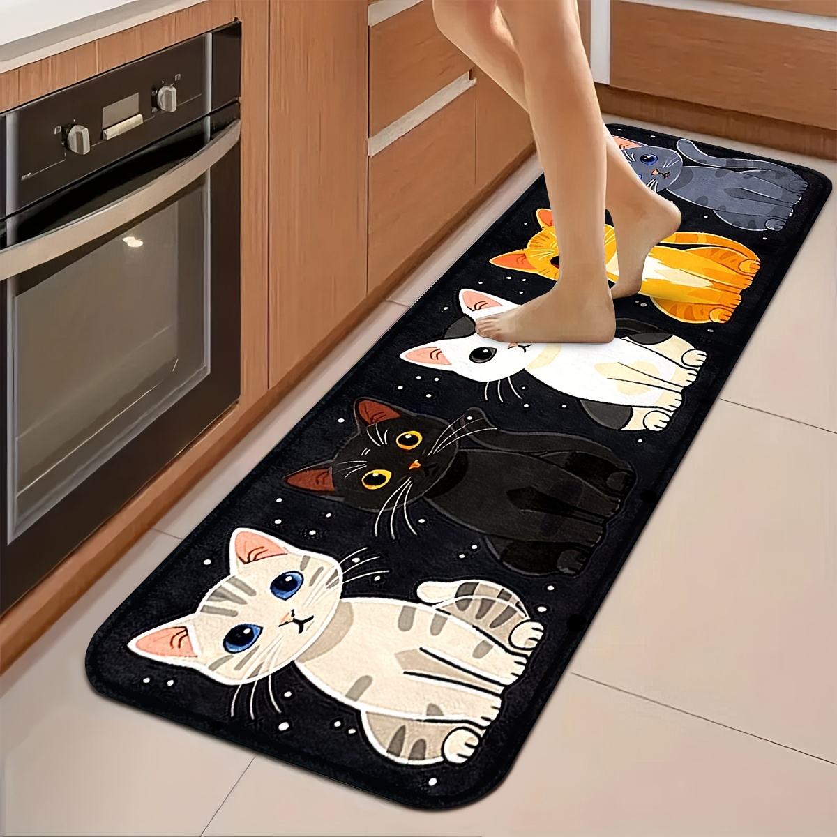 Kitchen Flooring Commercial - VIKAMA 1pc Tapis de cuisine à