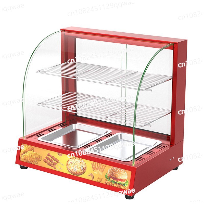 Food Warmer Display - Vitrine commerciale de réchauffeur de nourriture,