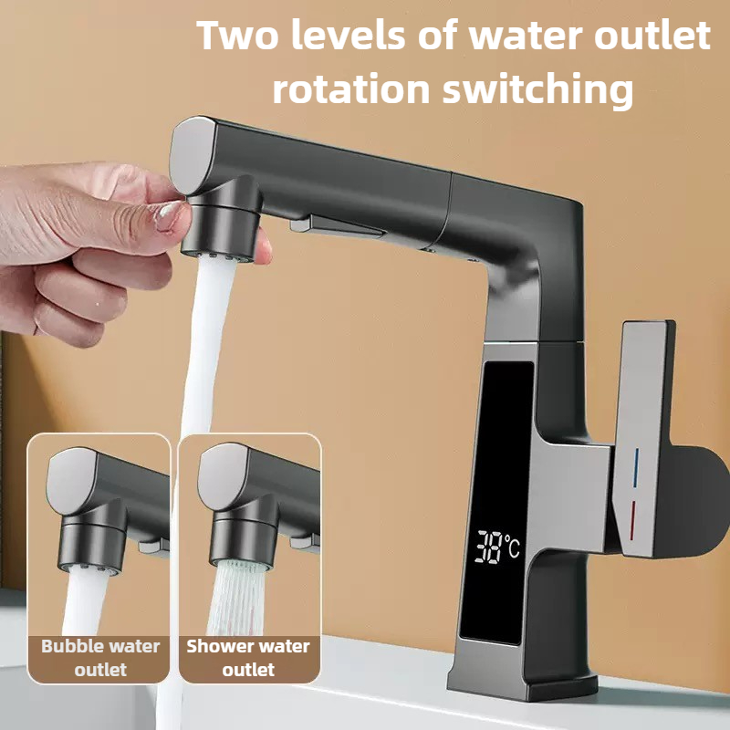 Commercial Kitchen Faucet - Robinet de traction à affichage numérique,