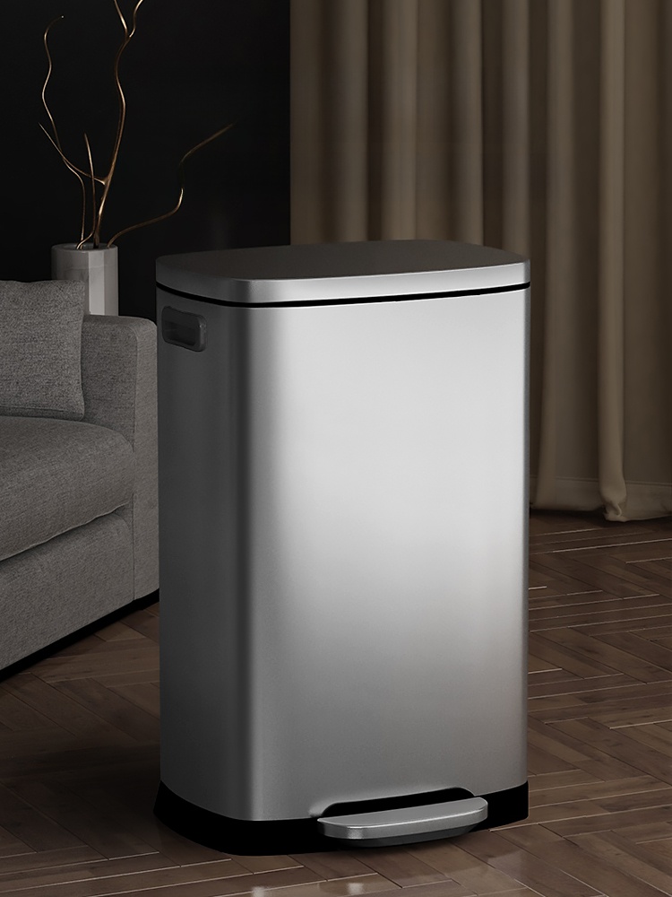 Commercial Kitchen Garbage Can - Grande capacité en acier inoxydable Tra