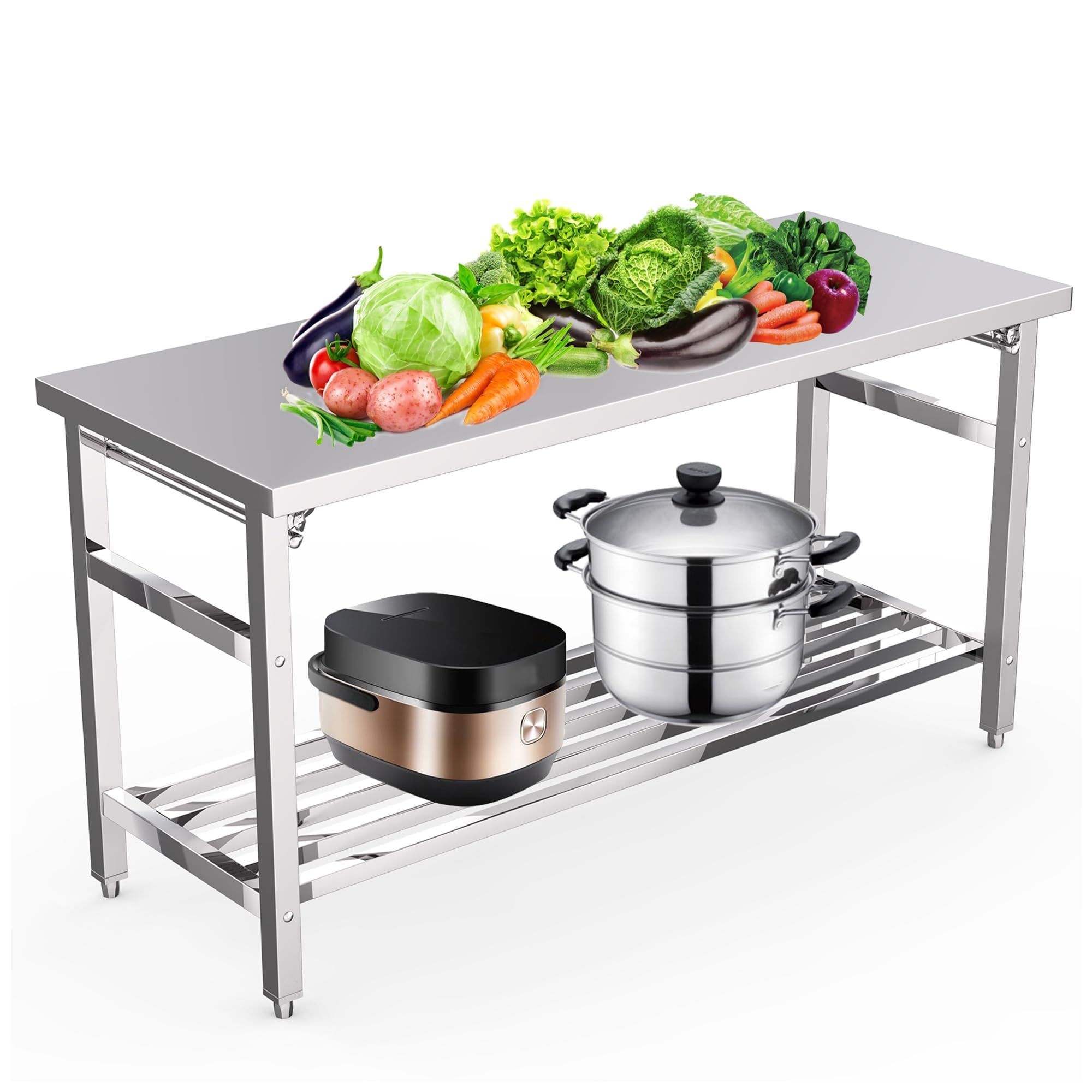 Commercial Kitchen Tables - Table de préparation pliable en acier