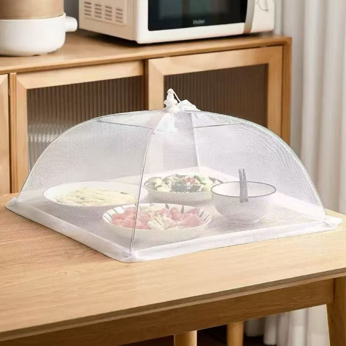 Commercial Kitchen Tables - Couvre-aliments en filet pliable et lavable,