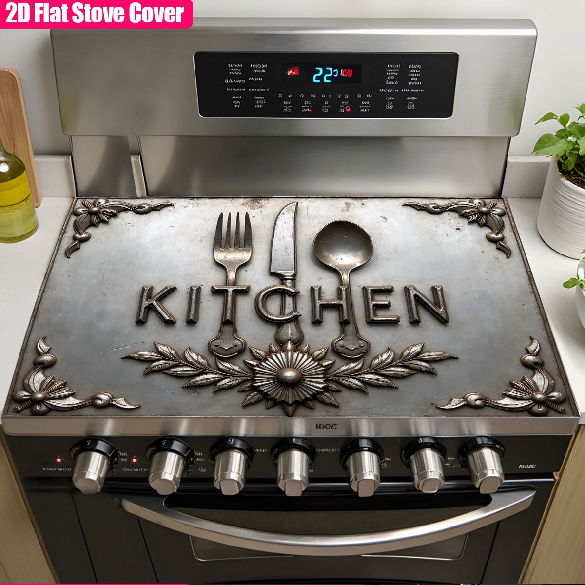 Commercial Kitchen Induction - Couvre-plaque de cuisson en métal robuste,