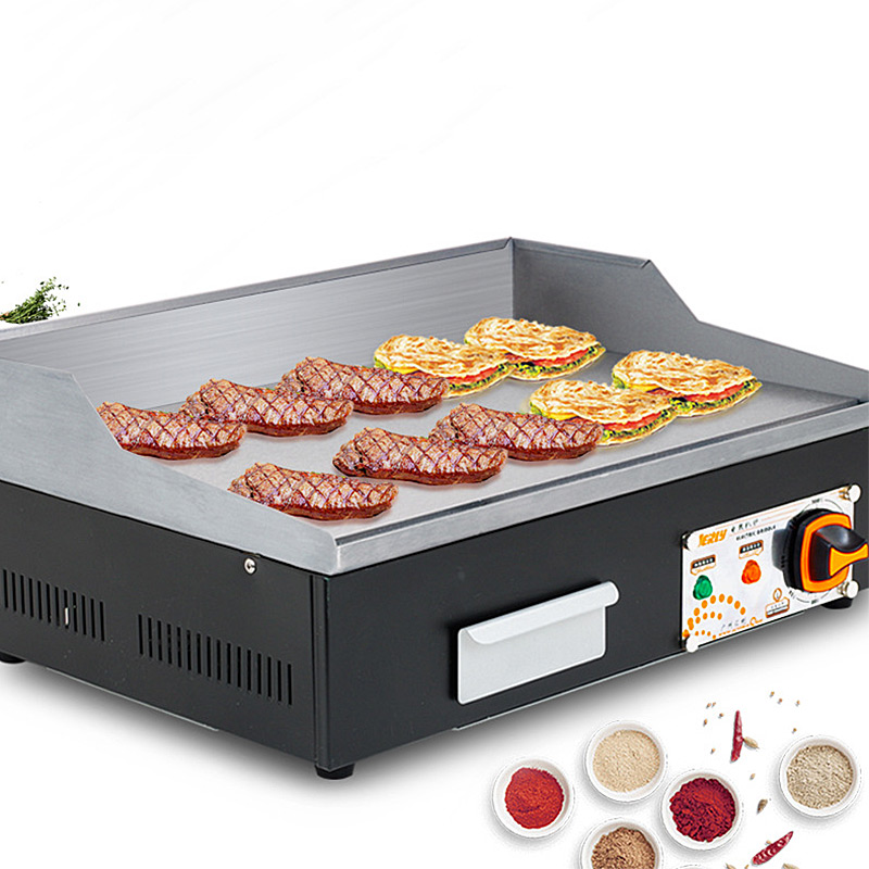 Commercial Kitchen Grill - Gril Teppanyaki Commercial électrique en acier