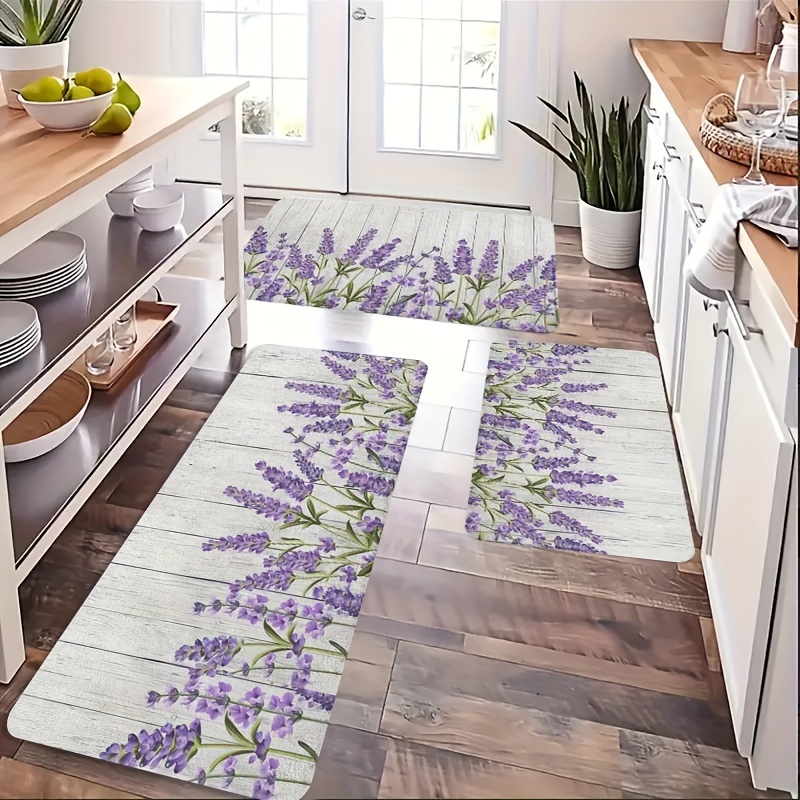 Kitchen Flooring Commercial - VIKAMA Tapis de cuisine fleurs et