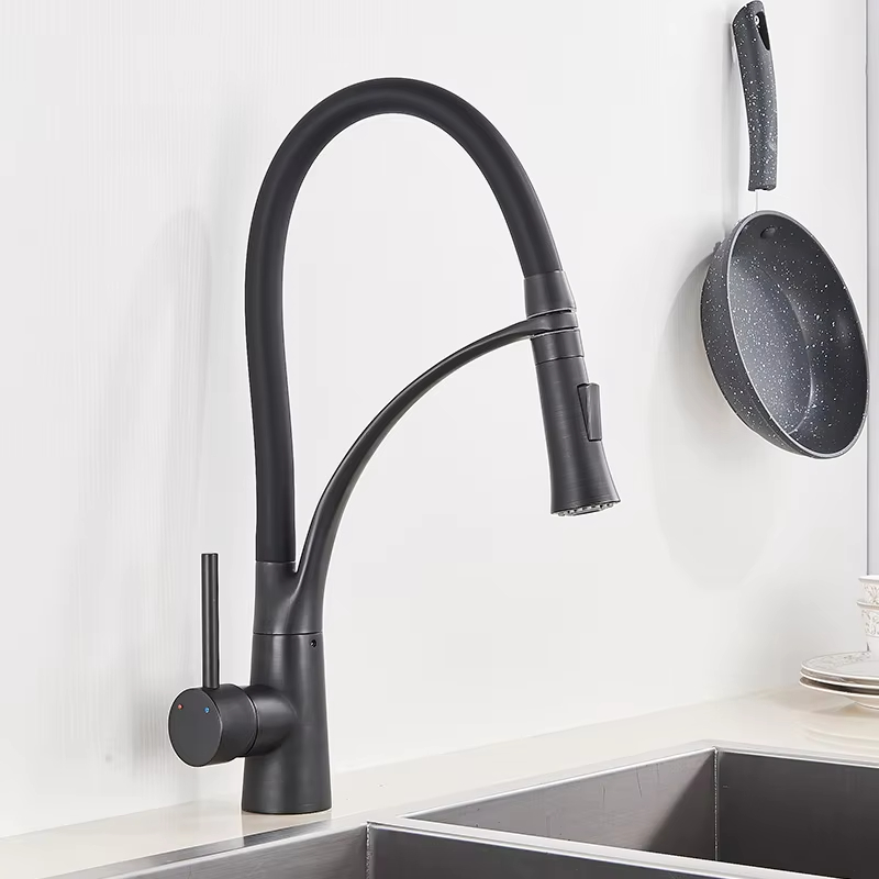 Robinet de cuisine noir extrac - Commercial Kitchen Faucet avis et prix
