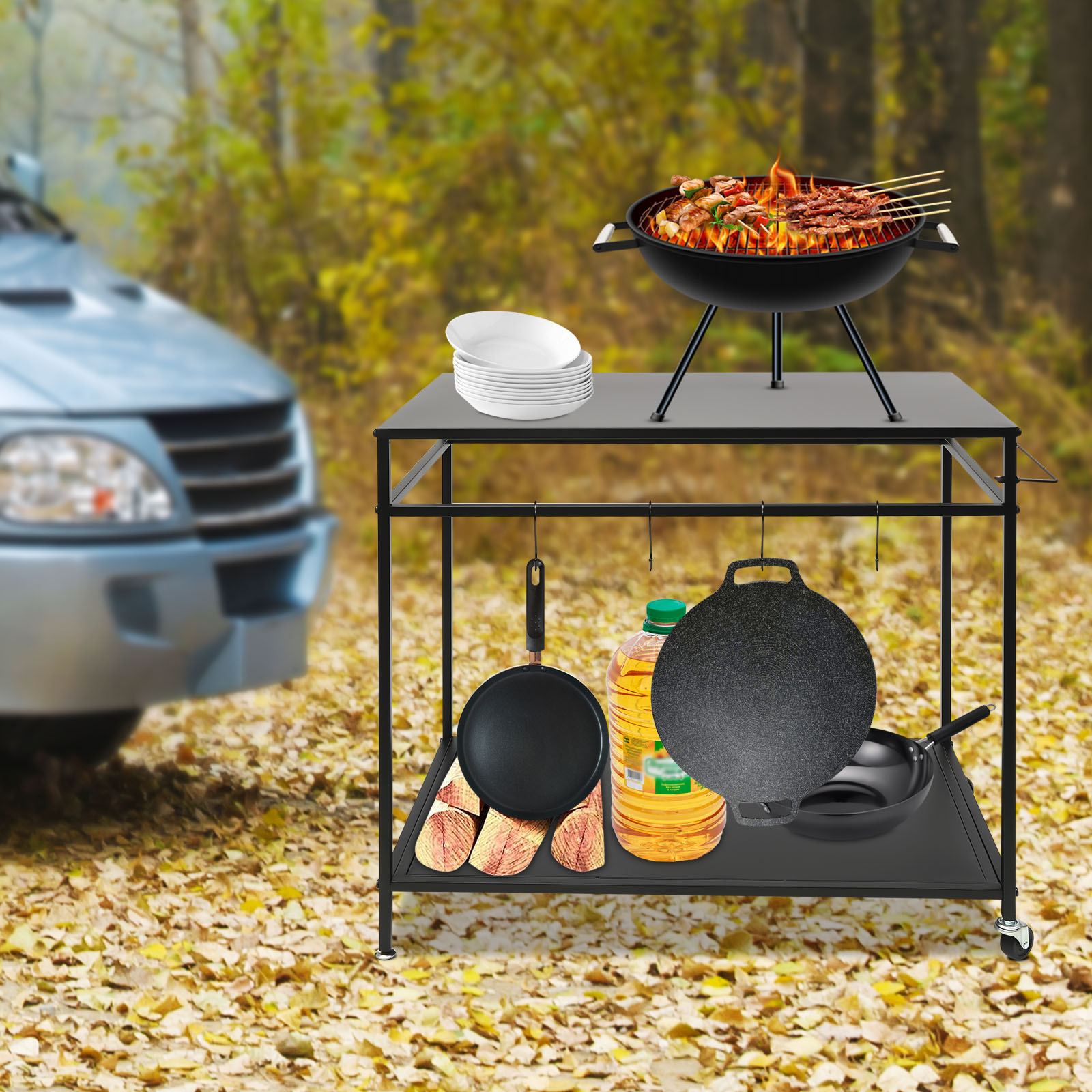 Table de cuisson mobile à doub - Commercial Kitchen Tables avis et prix