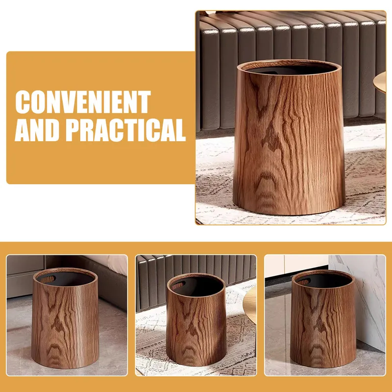 Poubelle en bois durable à gra - Commercial Kitchen Garbage Can avis et prix