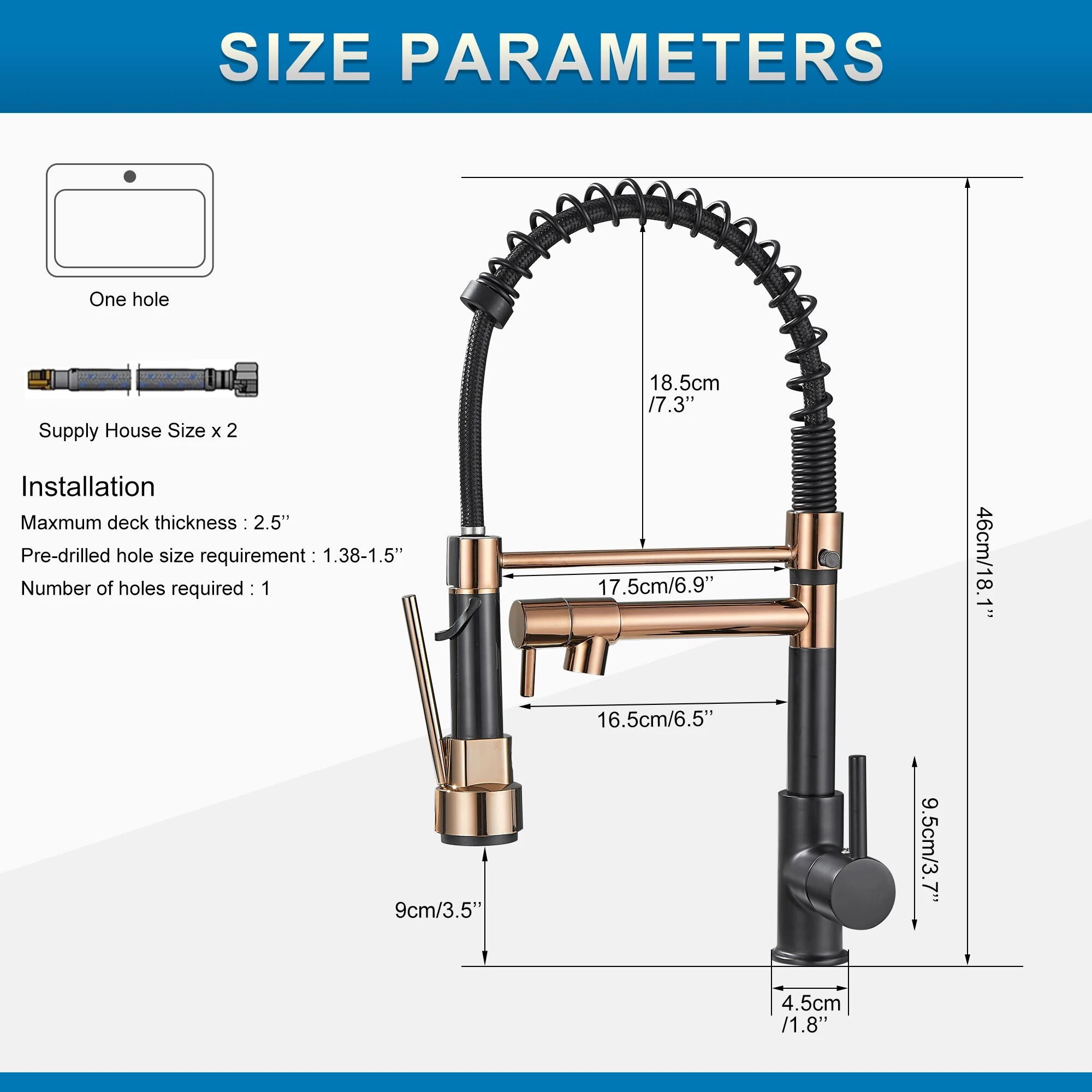 Robinet de cuisine avec pulvér - Commercial Kitchen Faucet avis et prix