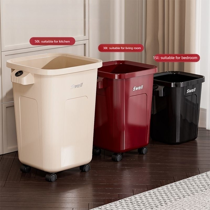 Grande poubelle roulante avec  - Commercial Kitchen Garbage Can avis et prix