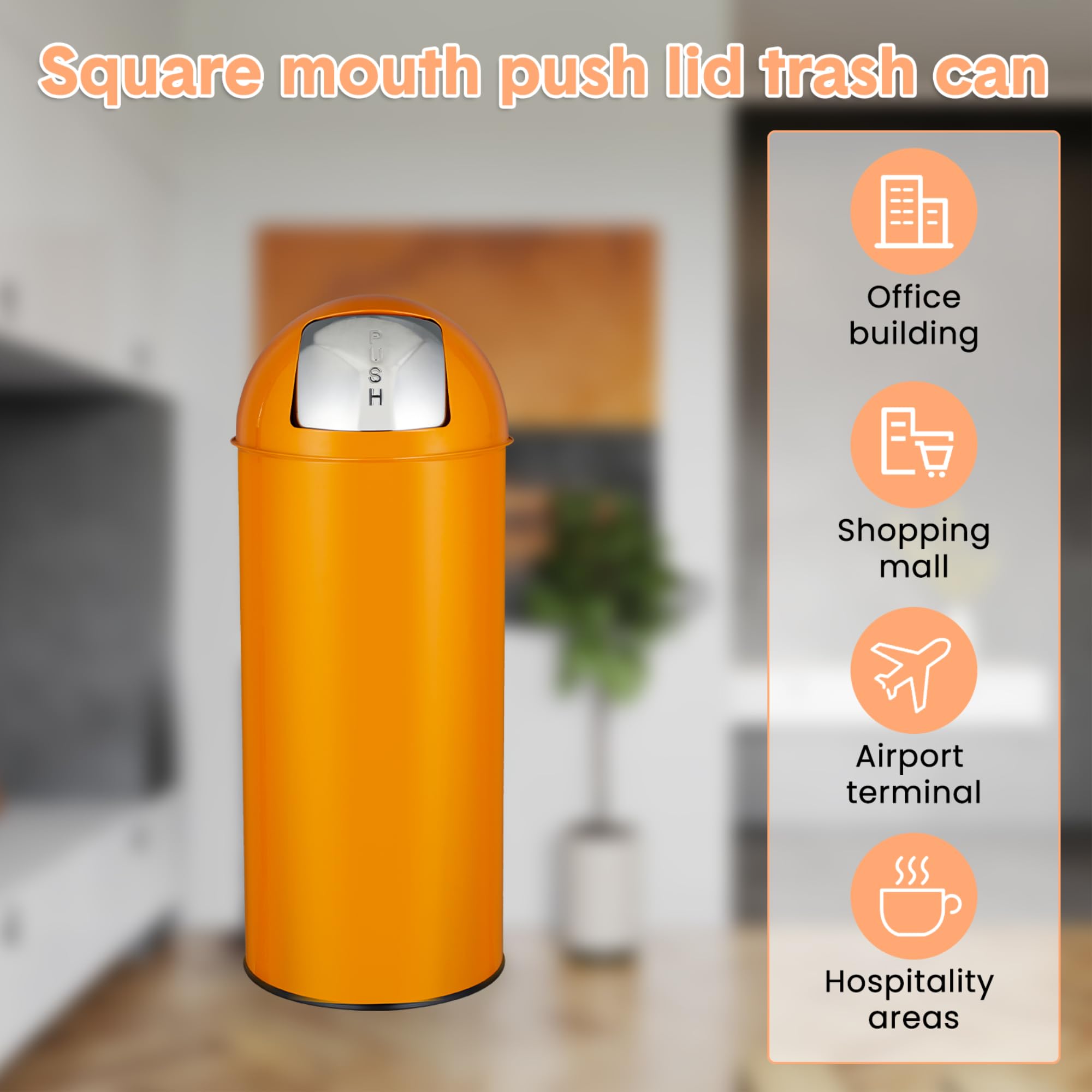 Poubelle à couvercle coulissan - Commercial Kitchen Garbage Can avis et prix