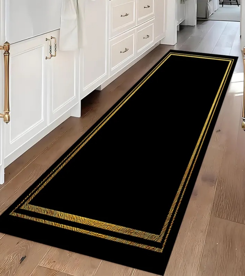 Tapis de couloir de luxe noir  - Commercial Kitchen Floor avis et prix