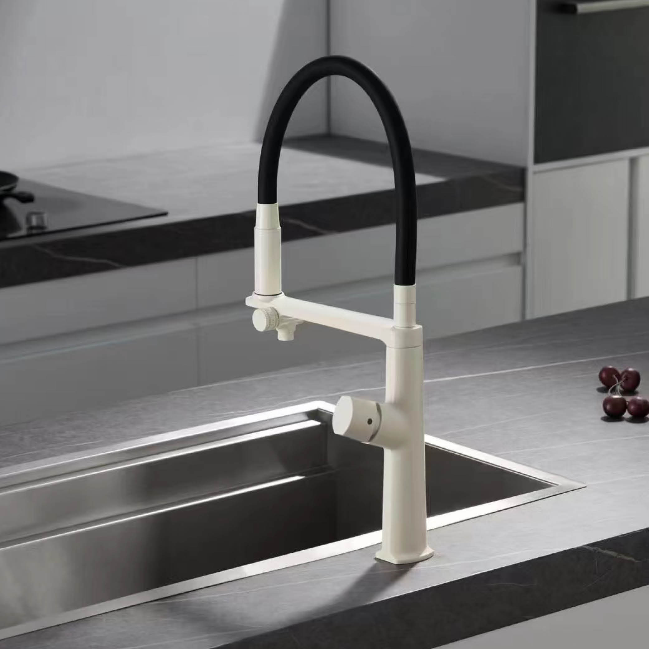 Robinet de cuisine de luxe gri - Commercial Kitchen Faucet avis et prix