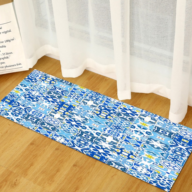 Tapis long antidérapant à moti - Commercial Kitchen Tile Flooring avis et prix
